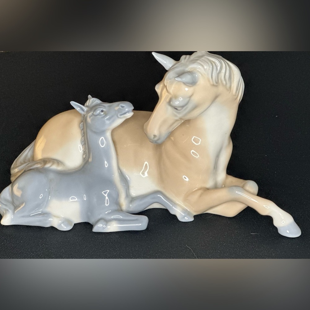 ‼️SOLD‼️Vintage Mare and Foul "Tenderness" by Paul Ipsen Franklin Mint 1985